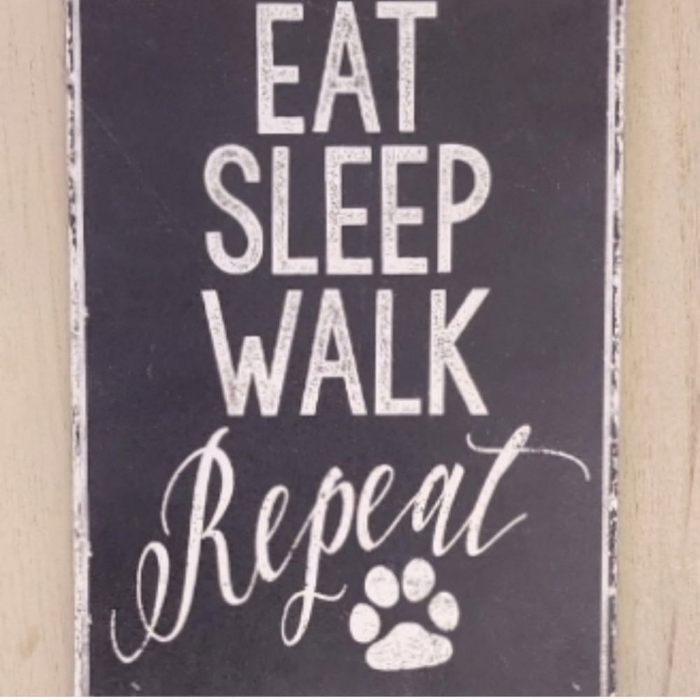 Pet Leash Hanger by Kirklands Eat Sleep Repeat Tan Size OS - Picture 10 of 12